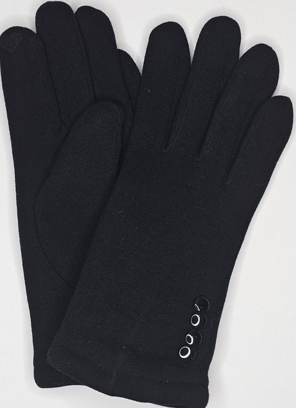 02 жіночі рукавички з бавовняної тканини на махрі