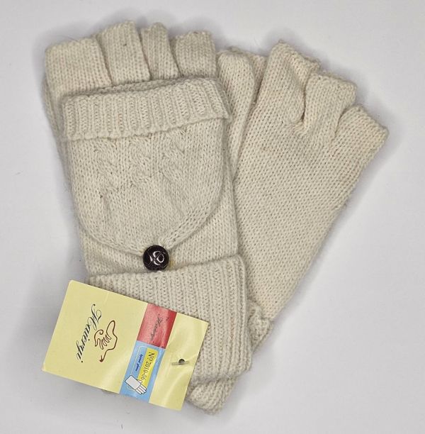 2010-06 жіночі вовняні рукавички на подвійній в'язці