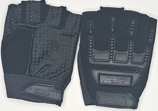 88 чоловічі комбіновані  рукавички спортивні без пальців