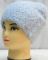 21-25AP шапка жіноча ангорова на подвійній в'язці з паєтками