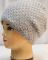 1809-10A жіноча ангорова шапка з подвійної в'язки "гусячі лапки"