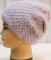 1809-10A жіноча ангорова шапка з подвійної в'язки "гусячі лапки"